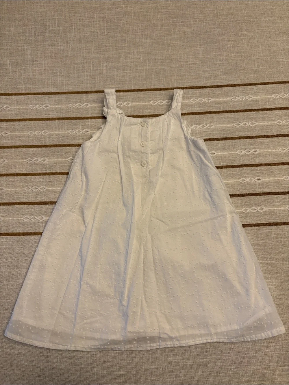 Gymboree White Ruffled Cotton Sundress